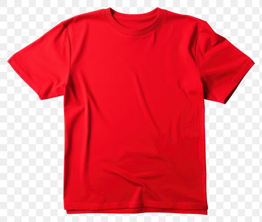 PNG T-shirt red white background sportswear. AI generated Image by rawpixel.