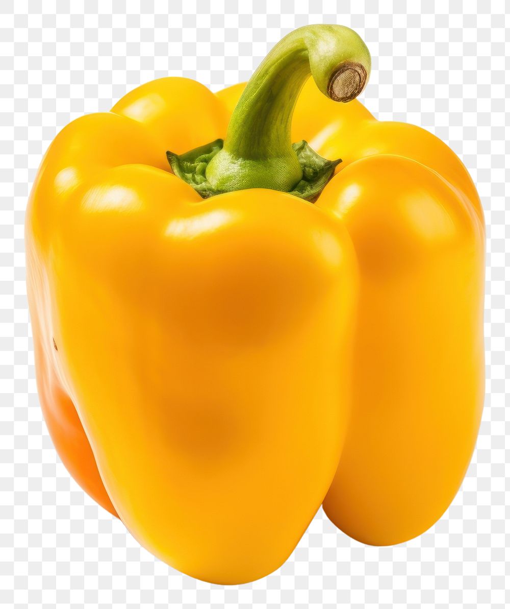 PNG  Vegetable yellow pepper plant. AI generated Image by rawpixel.