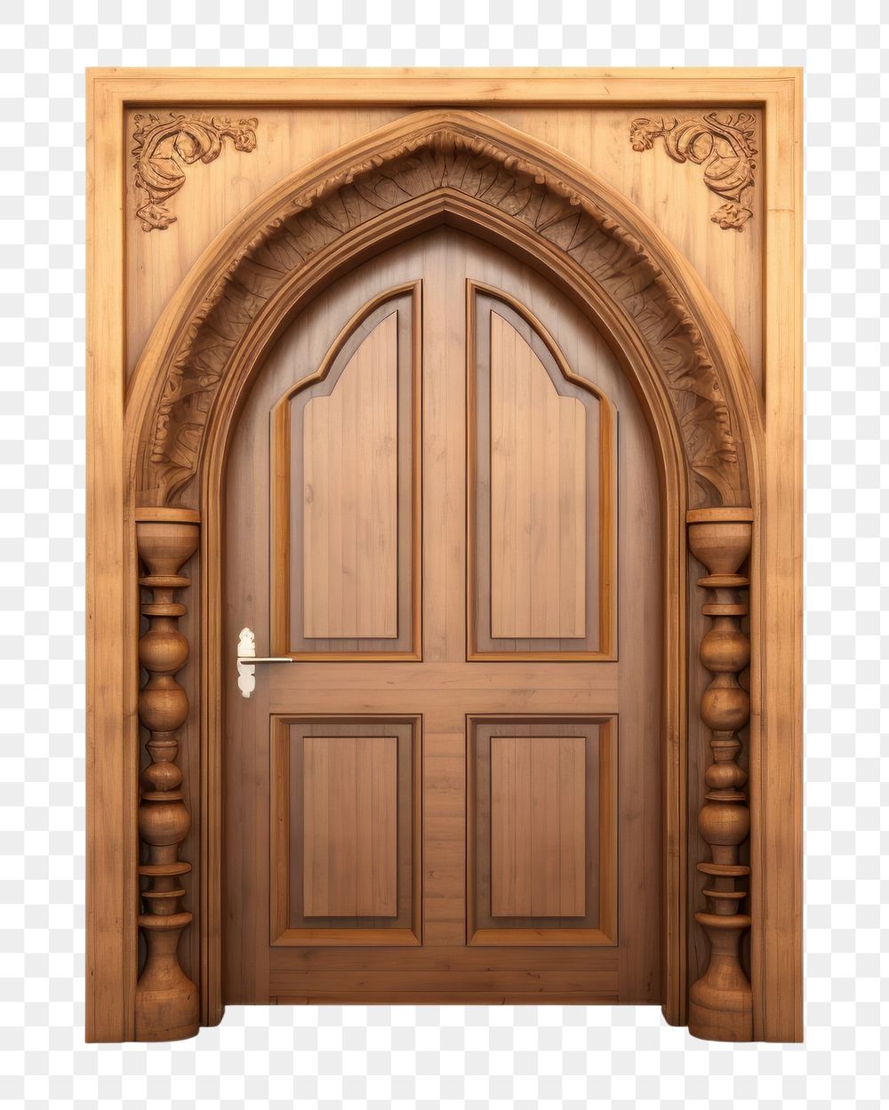 PNG Door architecture wood white background. AI generated Image by rawpixel.