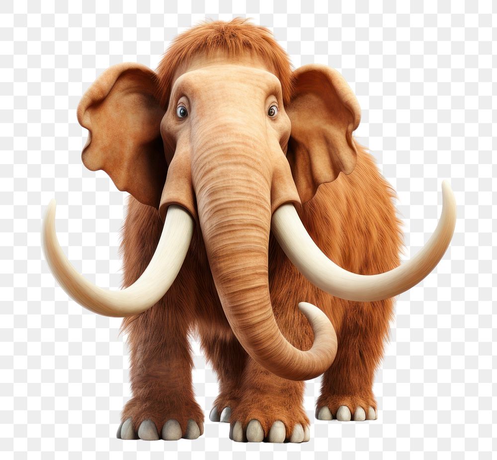 PNG Elephant wildlife mammoth cartoon. 