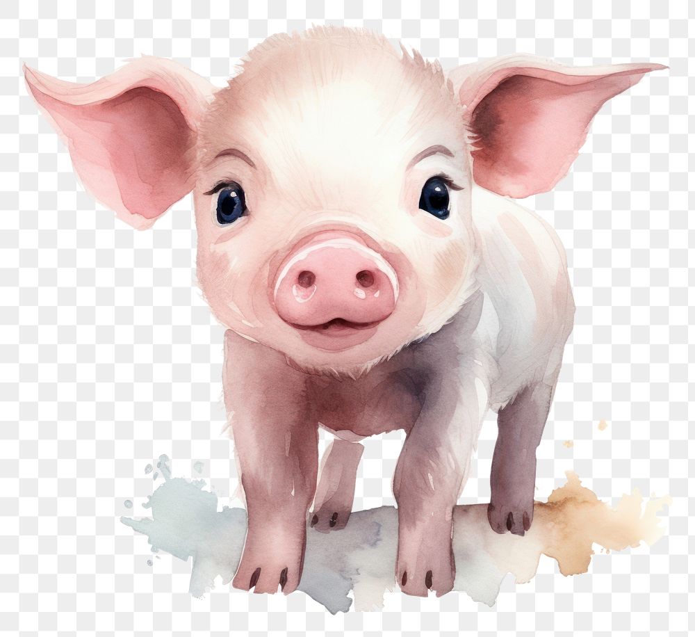 PNG Mammal animal pig livestock. AI generated Image by rawpixel.