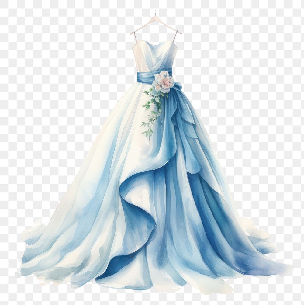 PNG Wedding dress fashion gown