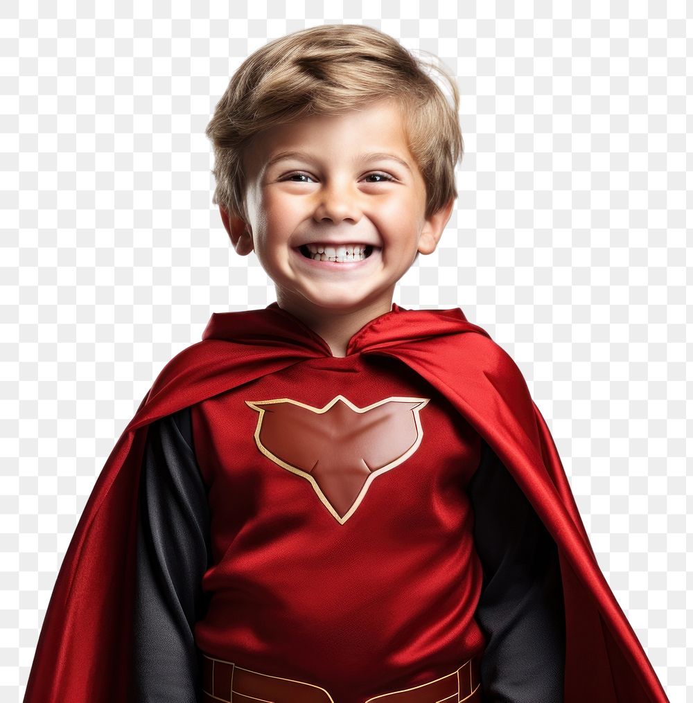 PNG Superhero portrait smiling costume. 