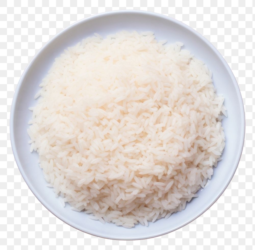 PNG Plate rice food ingredient. AI generated Image by rawpixel.