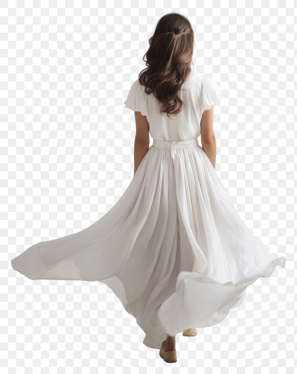 PNG Dress standing fashion white. AI generated Image by rawpixel.