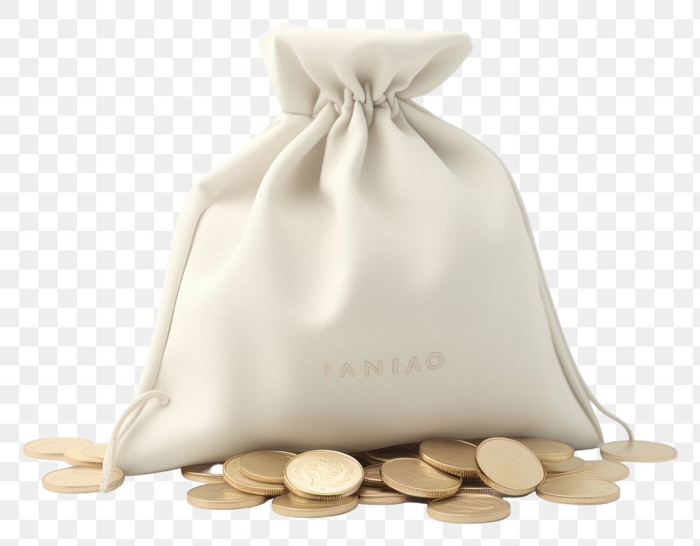 PNG Bag coin pill transparent background. AI generated Image by rawpixel.