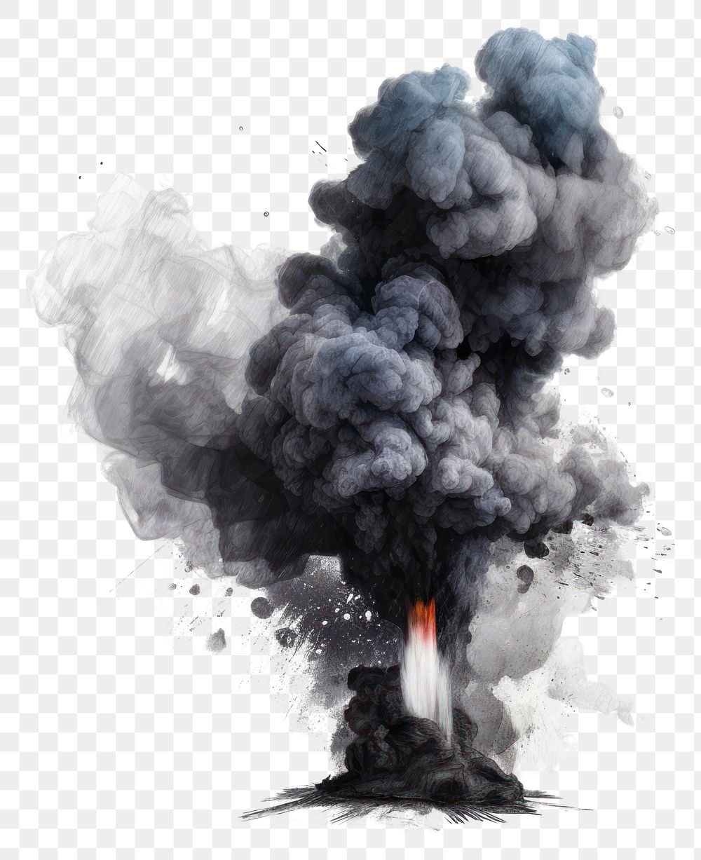 PNG Smoke pollution fire transparent background