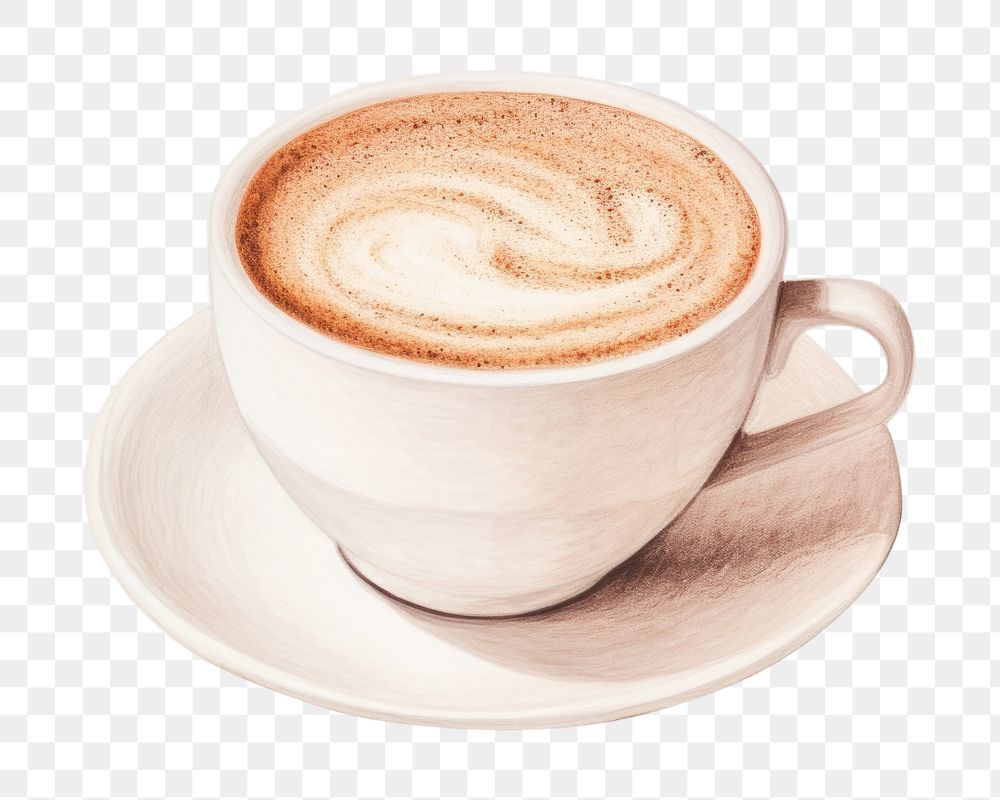 Coffee saucer latte drink. AI generated Image by rawpixel.