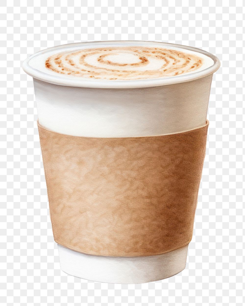 Coffee latte drink cup. 