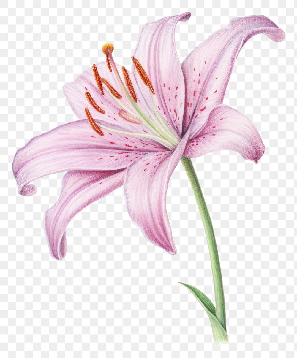 PNG Blossom flower plant lily. AI generated Image by rawpixel.