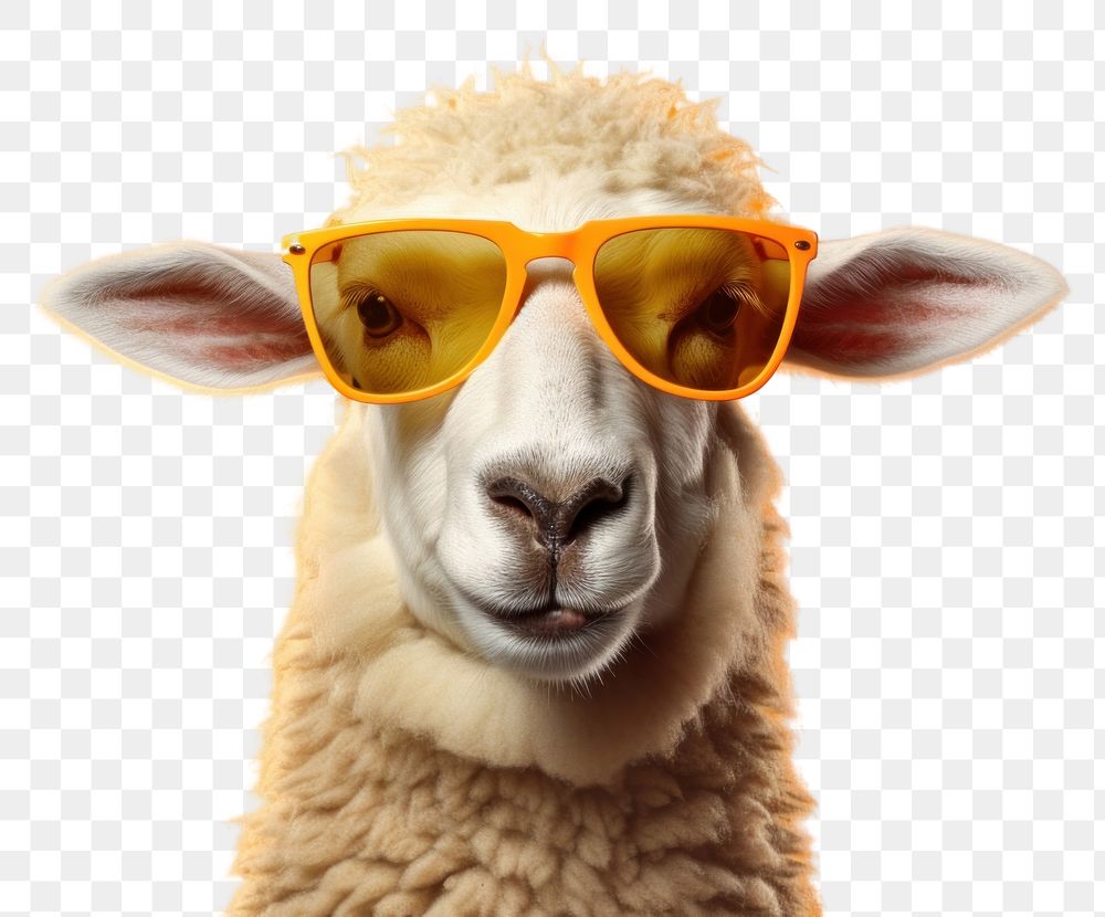 PNG Sunglasses livestock animal mammal. AI generated Image by rawpixel.