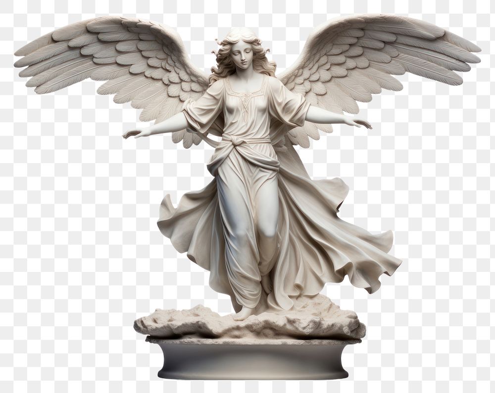 PNG Angel statue white 