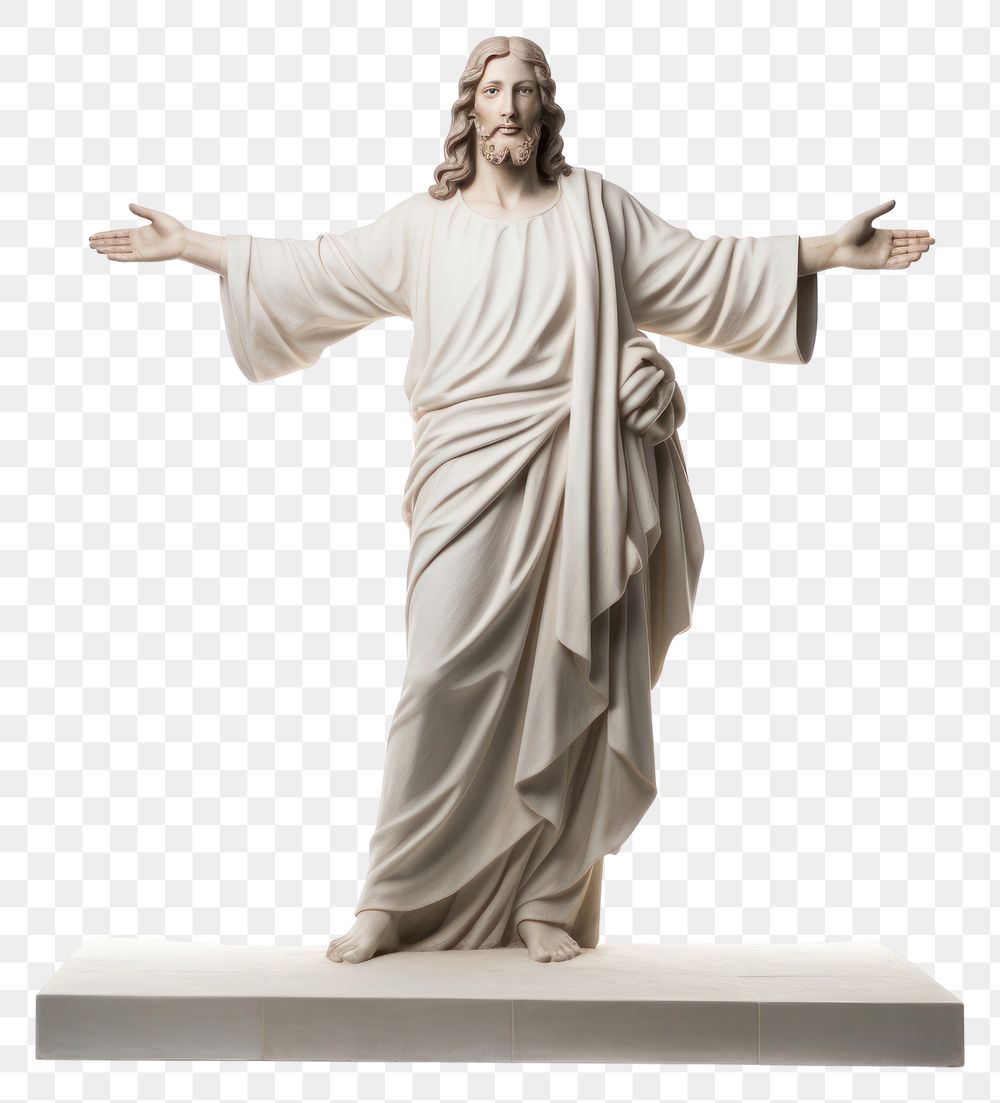 PNG Statue sculpture adult white background. AI generated Image by rawpixel.