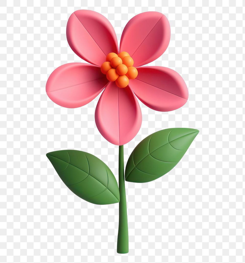 PNG Flower blossom plant leaf. AI generated Image by rawpixel.