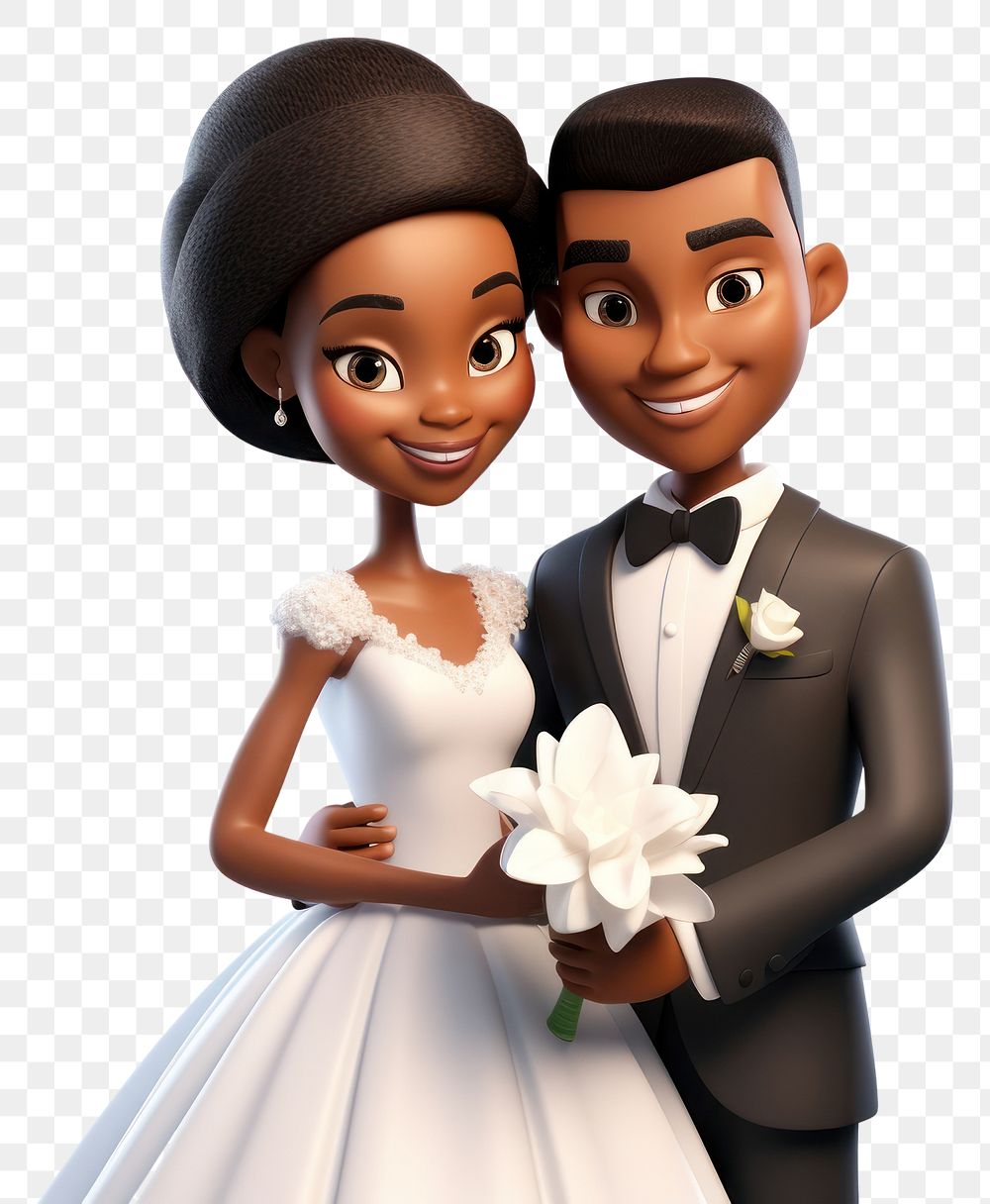 PNG Bride wedding cartoon adult. AI generated Image by rawpixel.