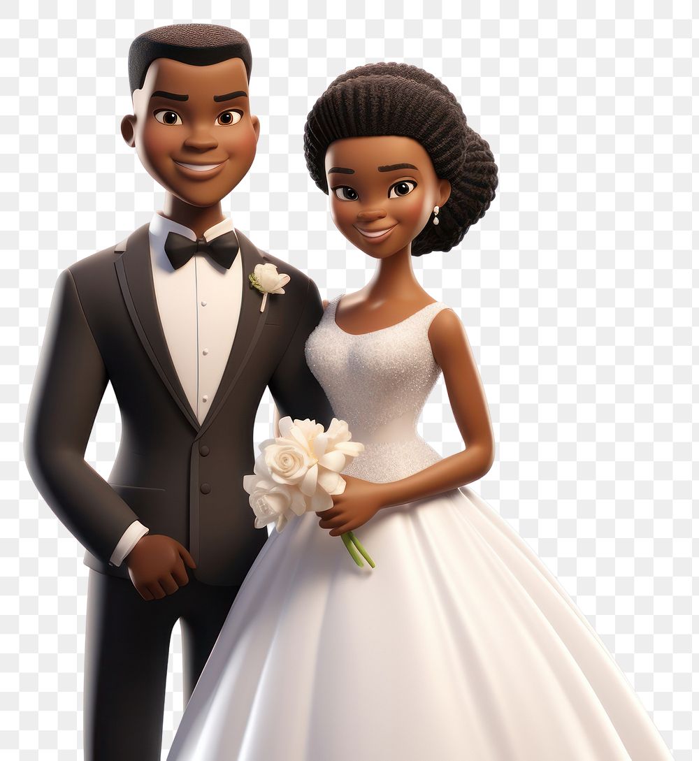 PNG Bride wedding cartoon dress. AI generated Image by rawpixel.