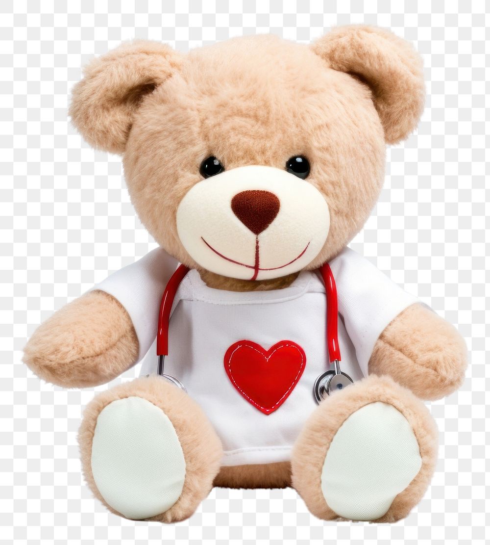 PNG Plush toy representation stethoscope. AI generated Image by rawpixel.
