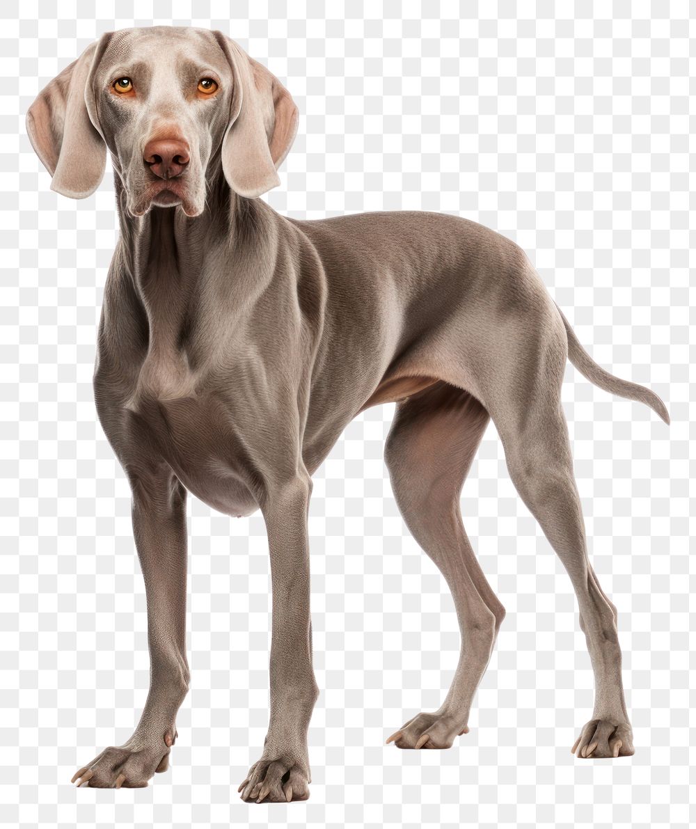 PNG Weimaraner pointer animal mammal. 