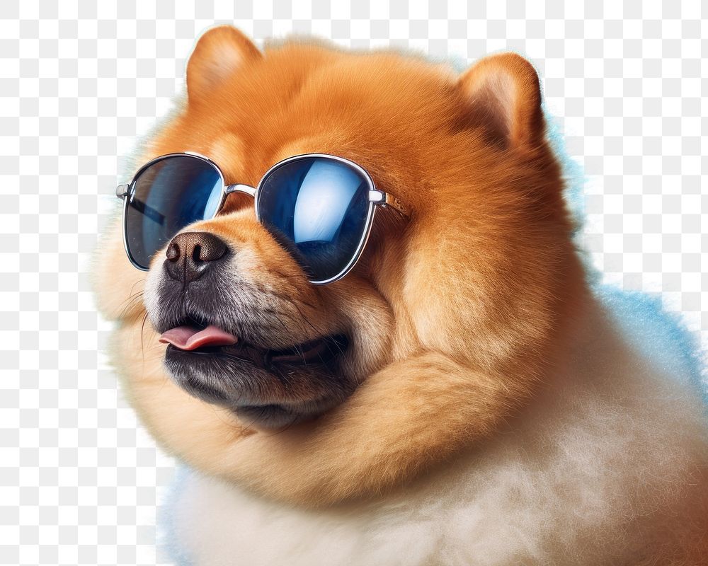 PNG Sunglasses mammal animal puppy. AI generated Image by rawpixel.