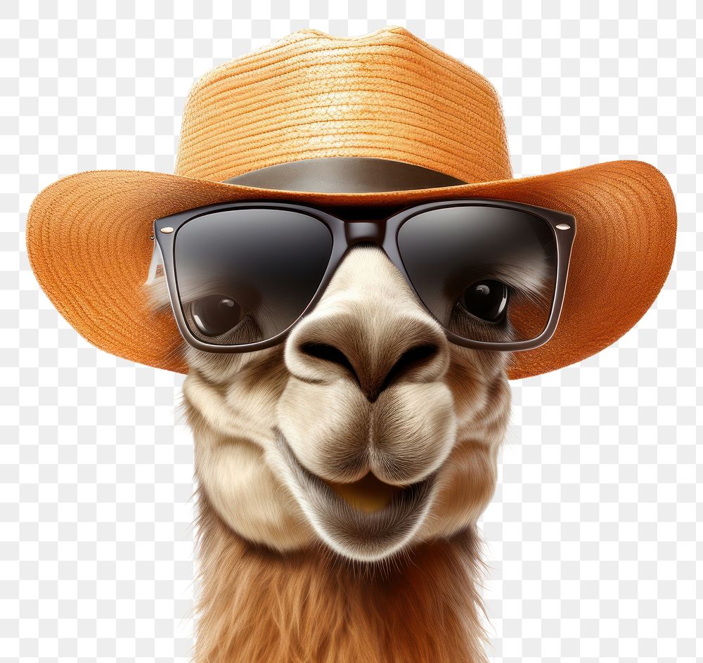 PNG Sunglasses mammal animal camel. AI generated Image by rawpixel.