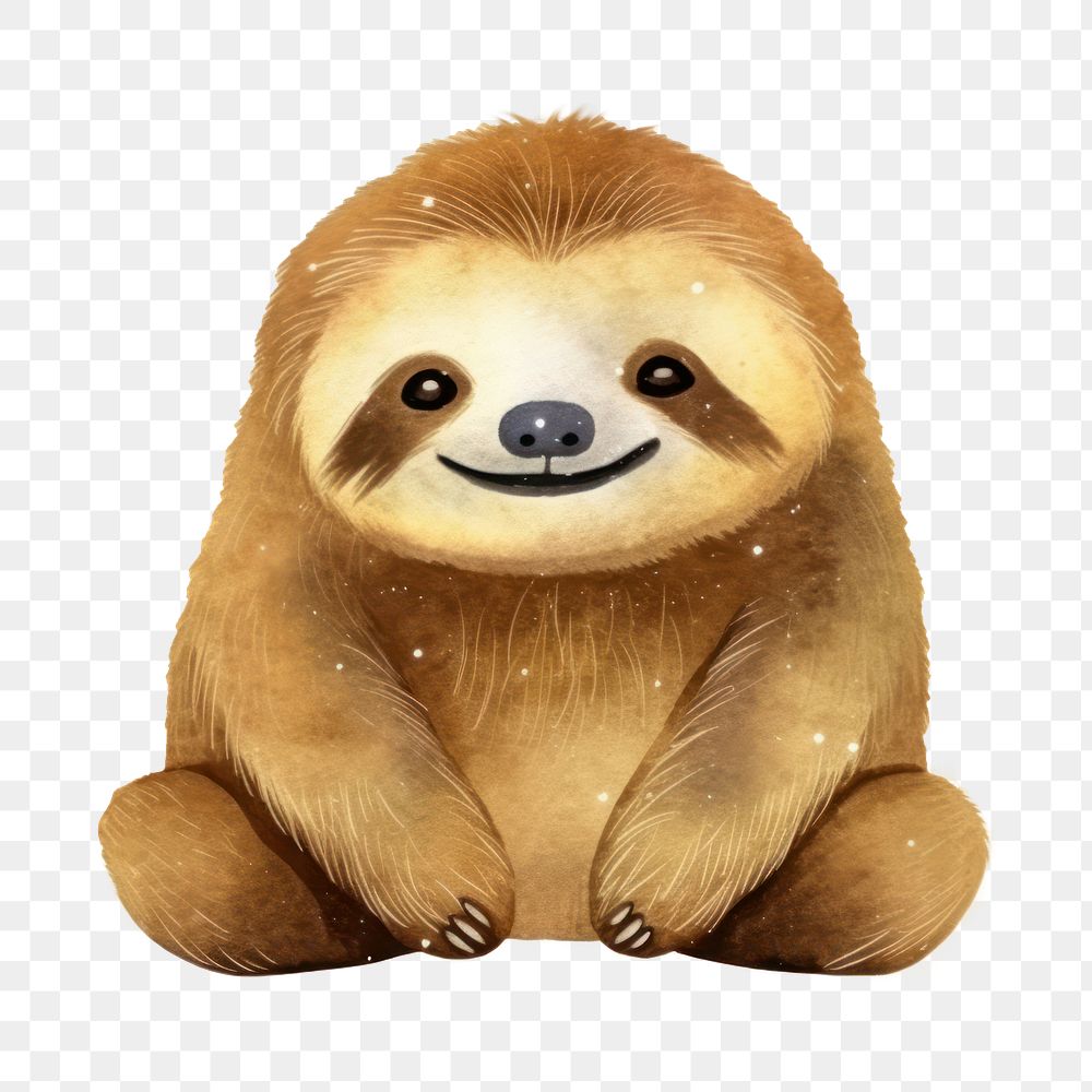 PNG Sloth wildlife animal mammal. AI generated Image by rawpixel.