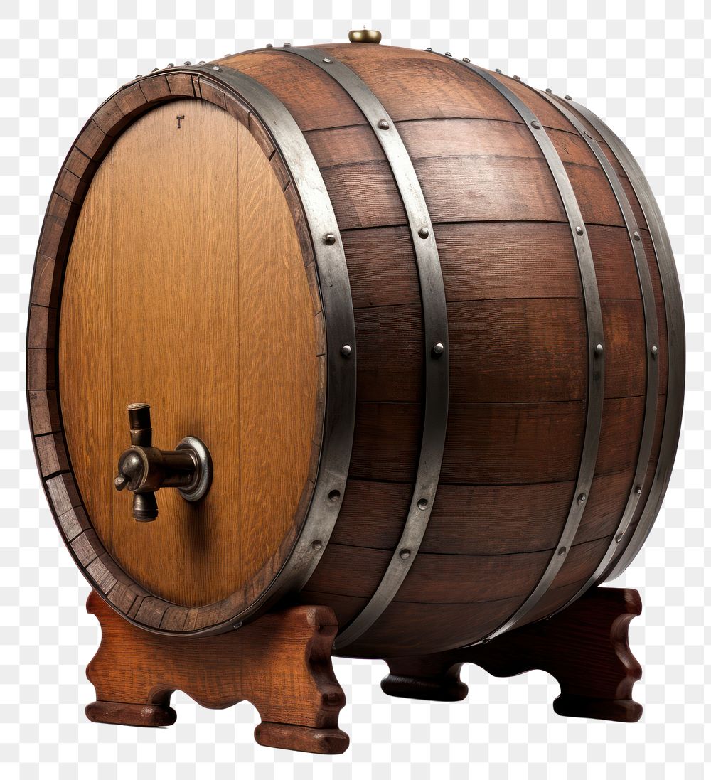 PNG Barrel keg refreshment winemaking. AI generated Image by rawpixel.