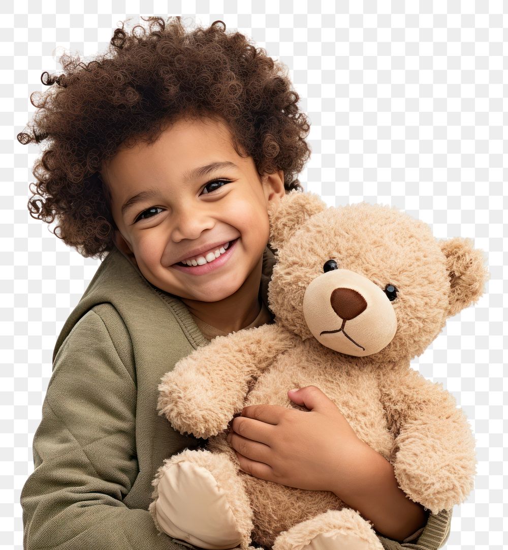PNG Teddy bear photography portrait smile. AI generated Image by rawpixel.