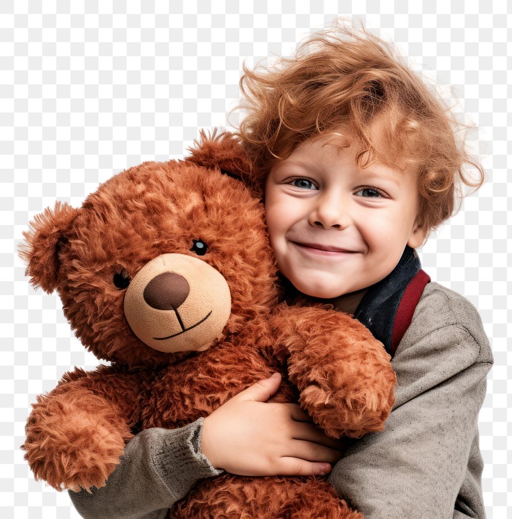 PNG Teddy bear photography portrait happy. AI generated Image by rawpixel.
