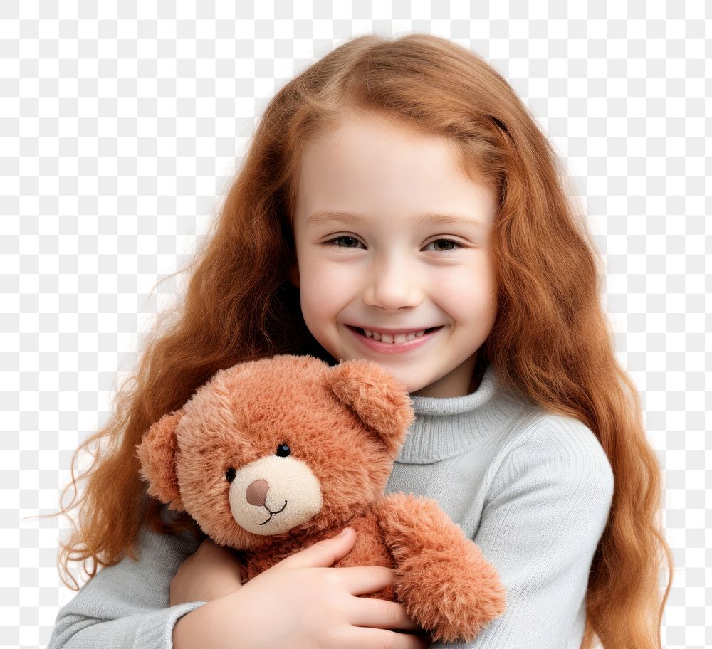 PNG Teddy bear photography portrait child. AI generated Image by rawpixel.