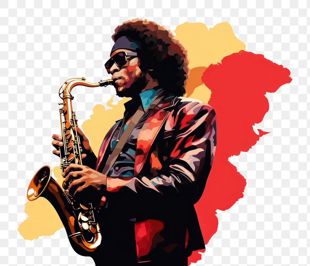 PNG Saxophone saxophonist adult man. AI generated Image by rawpixel.