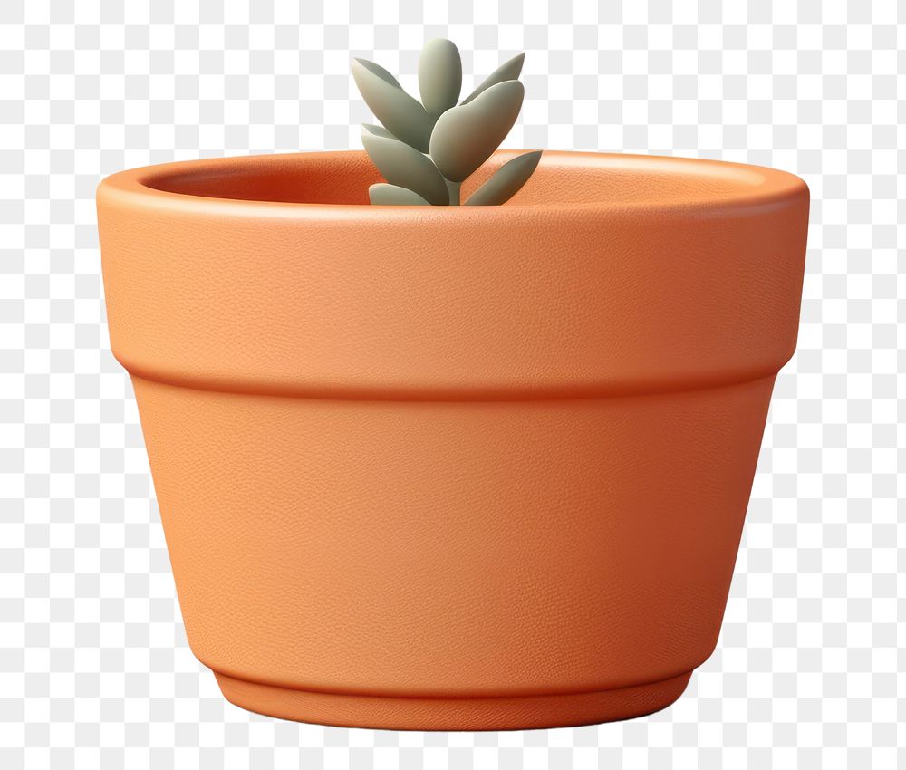 PNG Terracotta pottery plant earthenware. AI generated Image by rawpixel.