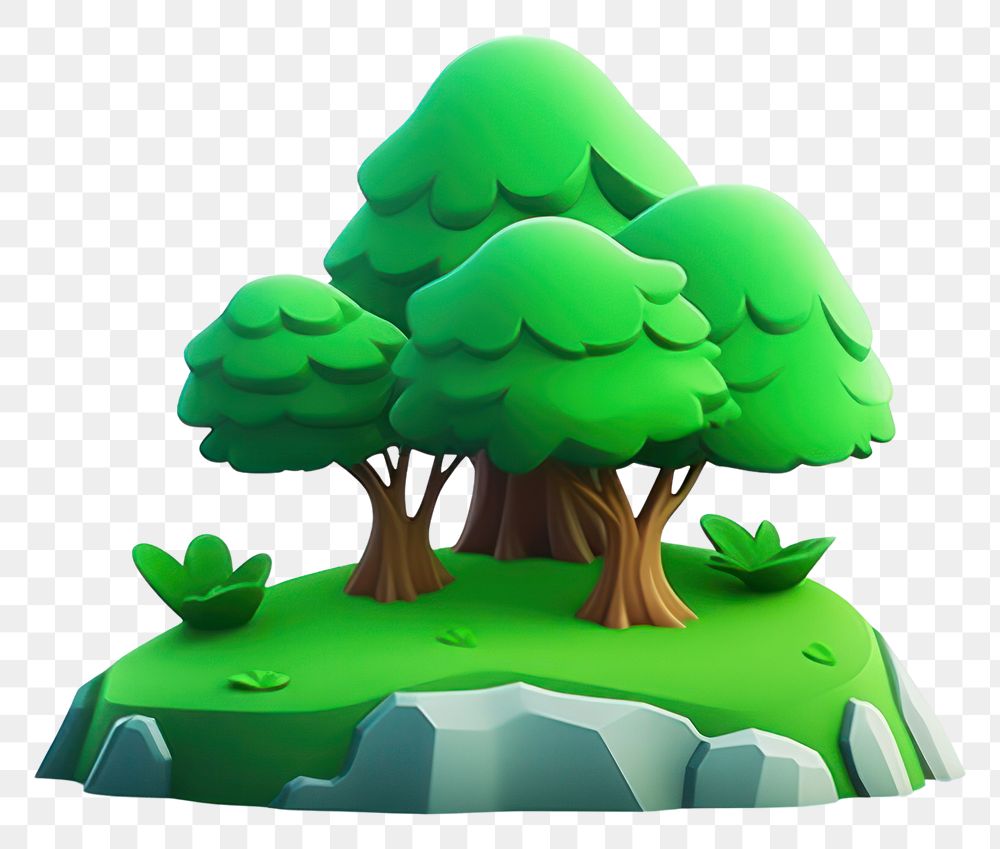 PNG Tree outdoors cartoon nature. AI generated Image by rawpixel.