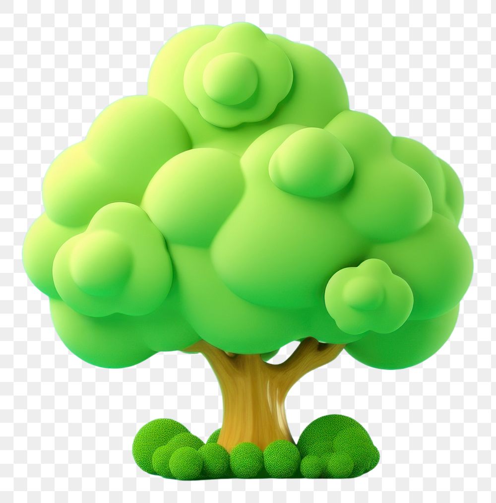 PNG Broccoli cartoon green plant. AI generated Image by rawpixel.