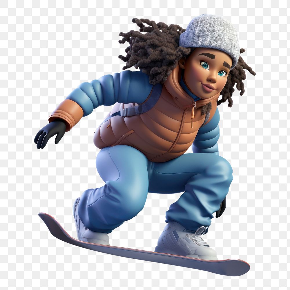 PNG Snowboarding sports skateboarding recreation. AI generated Image by rawpixel.