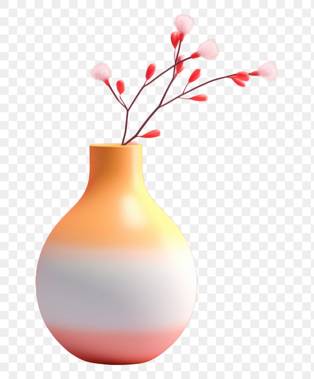 PNG Vase flower plant art. AI generated Image by rawpixel.