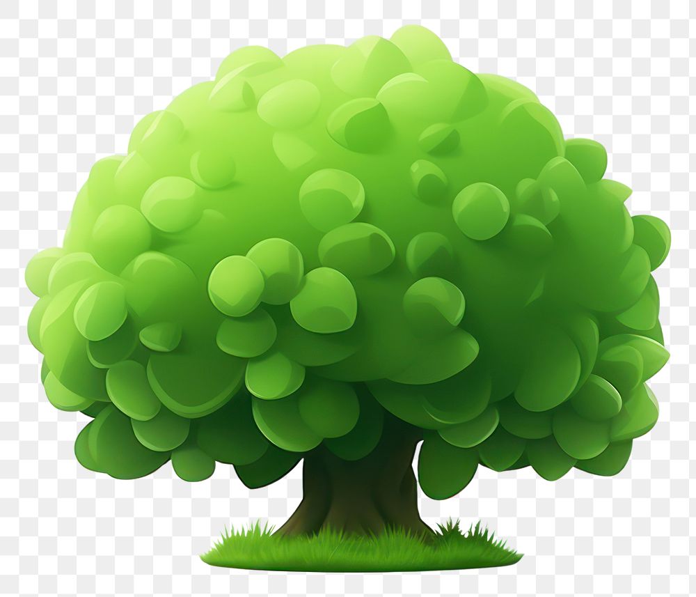 PNG Green plant tree white background. AI generated Image by rawpixel.
