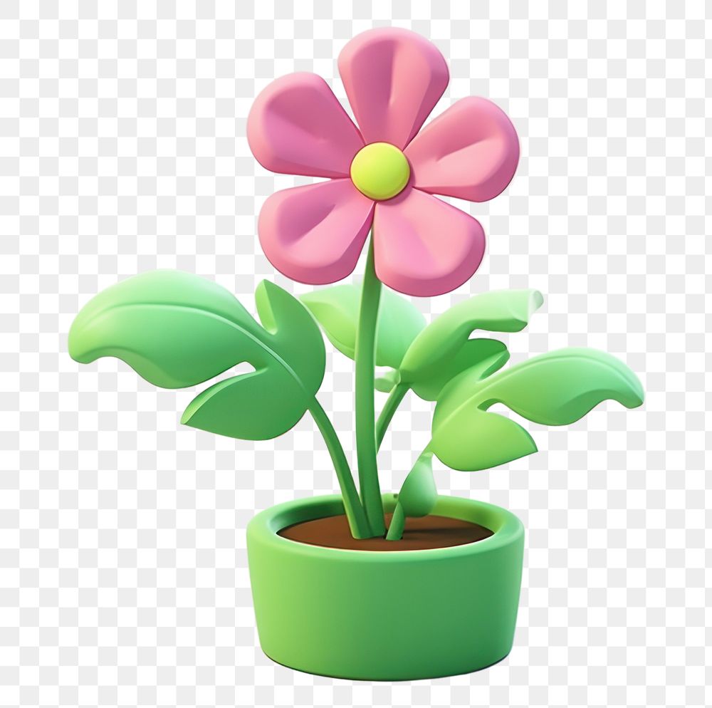 PNG Flower plant cartoon blossom. 