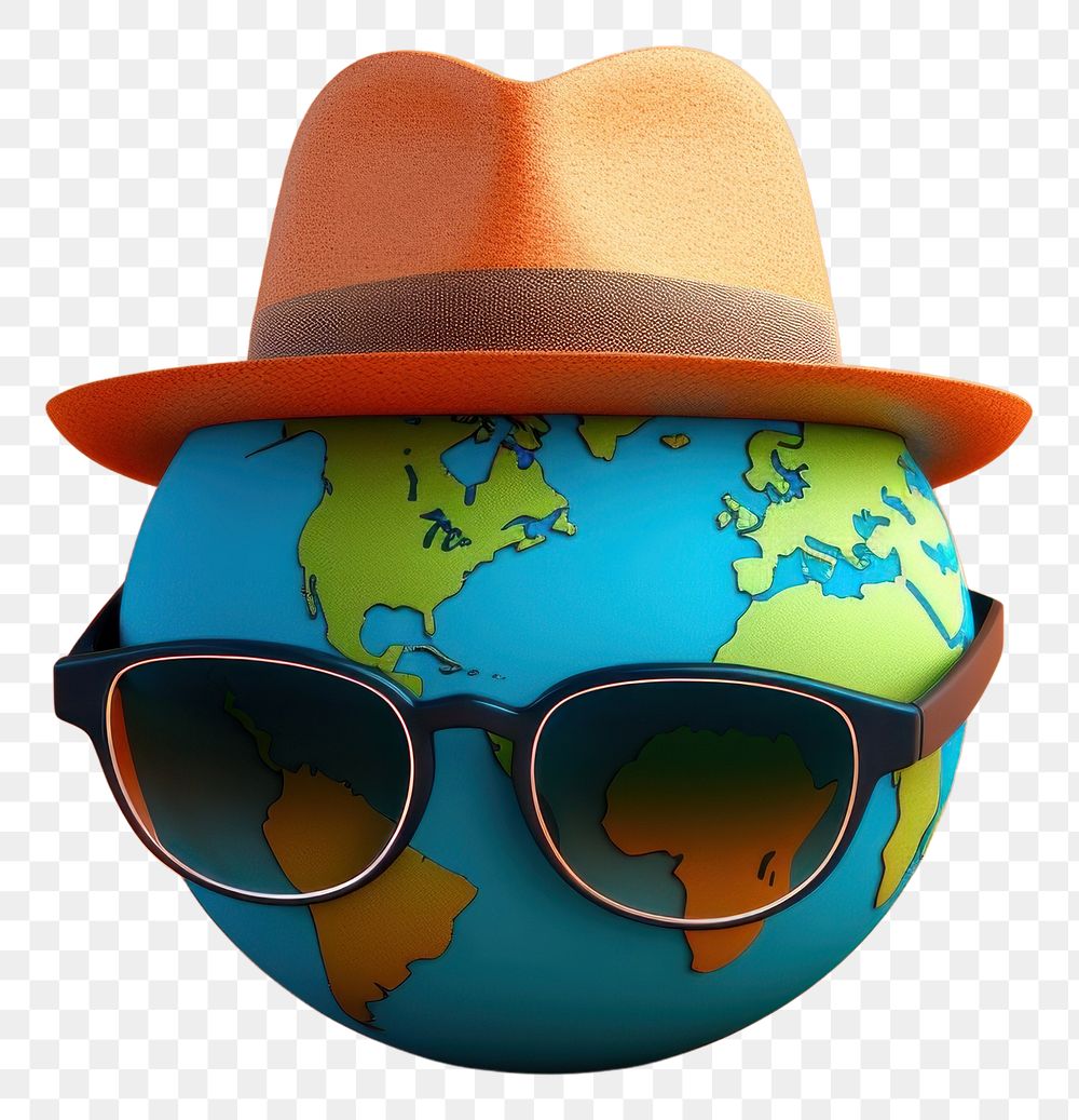 PNG Sunglasses globe portrait sphere. AI generated Image by rawpixel.