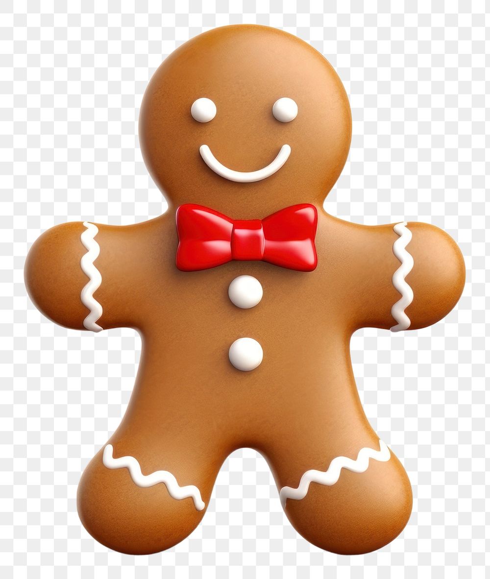 PNG Gingerbread christmas dessert cookie. AI generated Image by rawpixel.