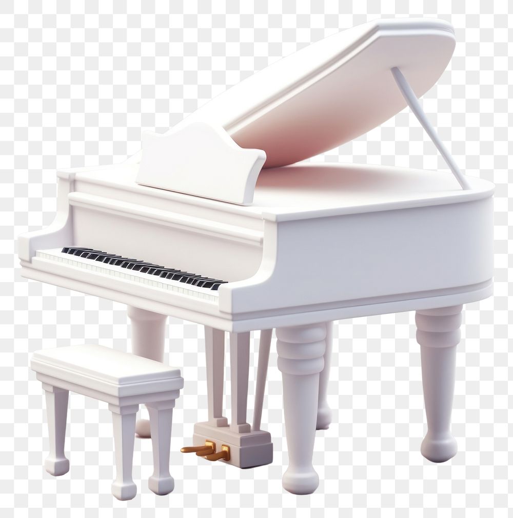 PNG Piano keyboard white background harpsichord. AI generated Image by rawpixel.