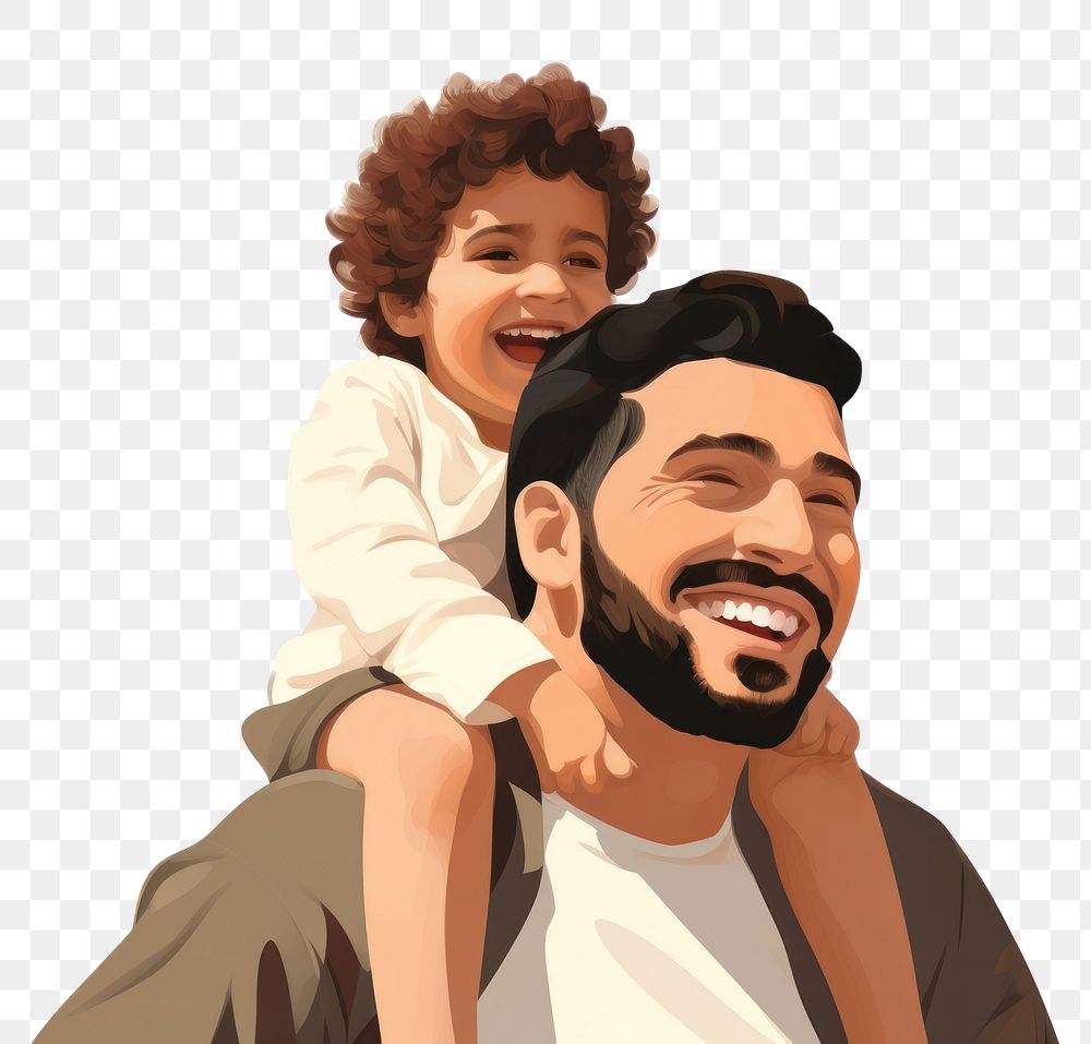 PNG Laughing portrait father adult. AI generated Image by rawpixel.
