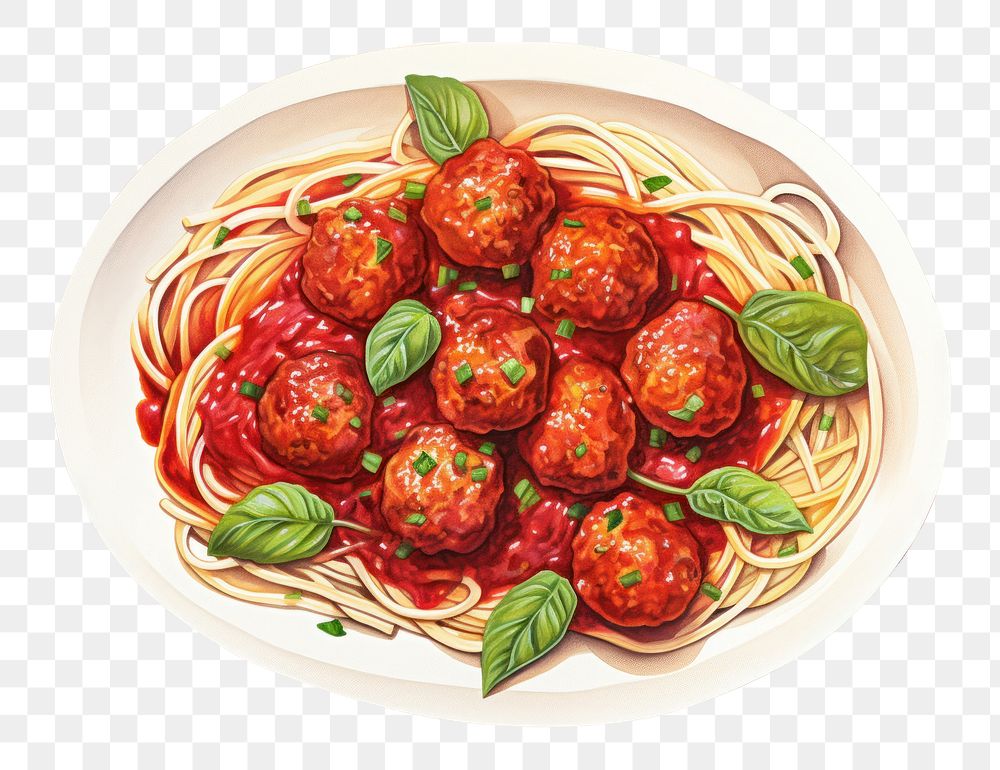 PNG Spaghetti meatball pasta sauce. 