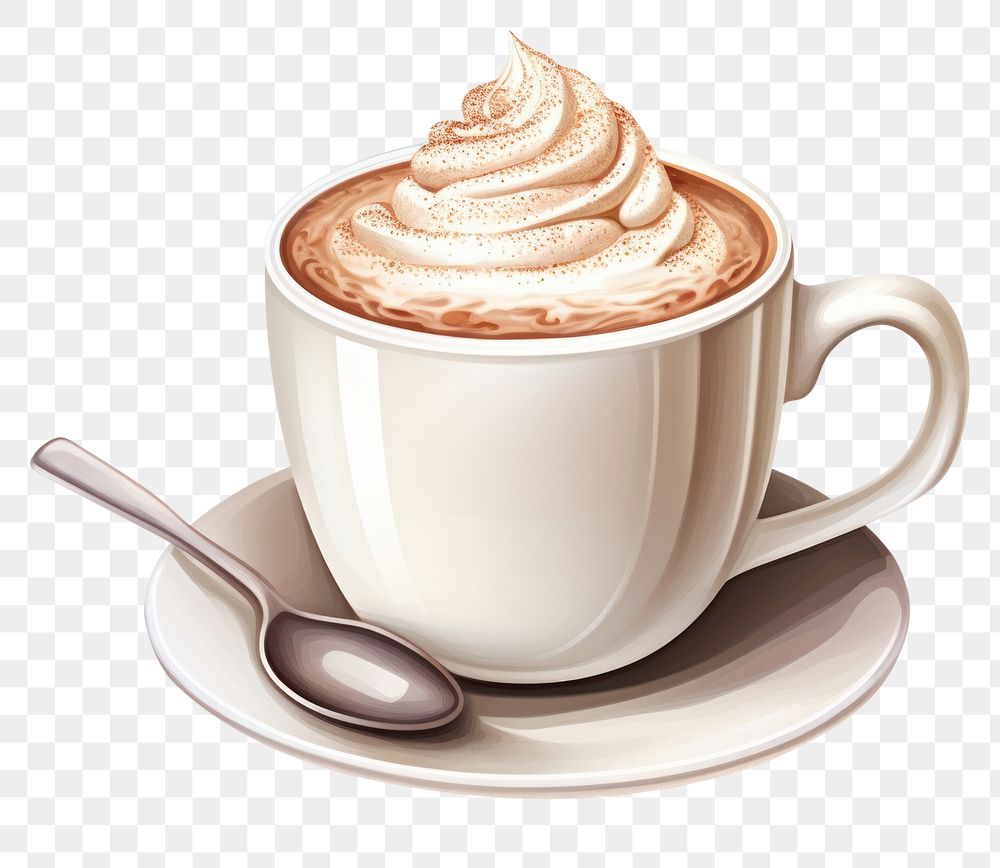 PNG Dessert coffee saucer drink. AI generated Image by rawpixel.