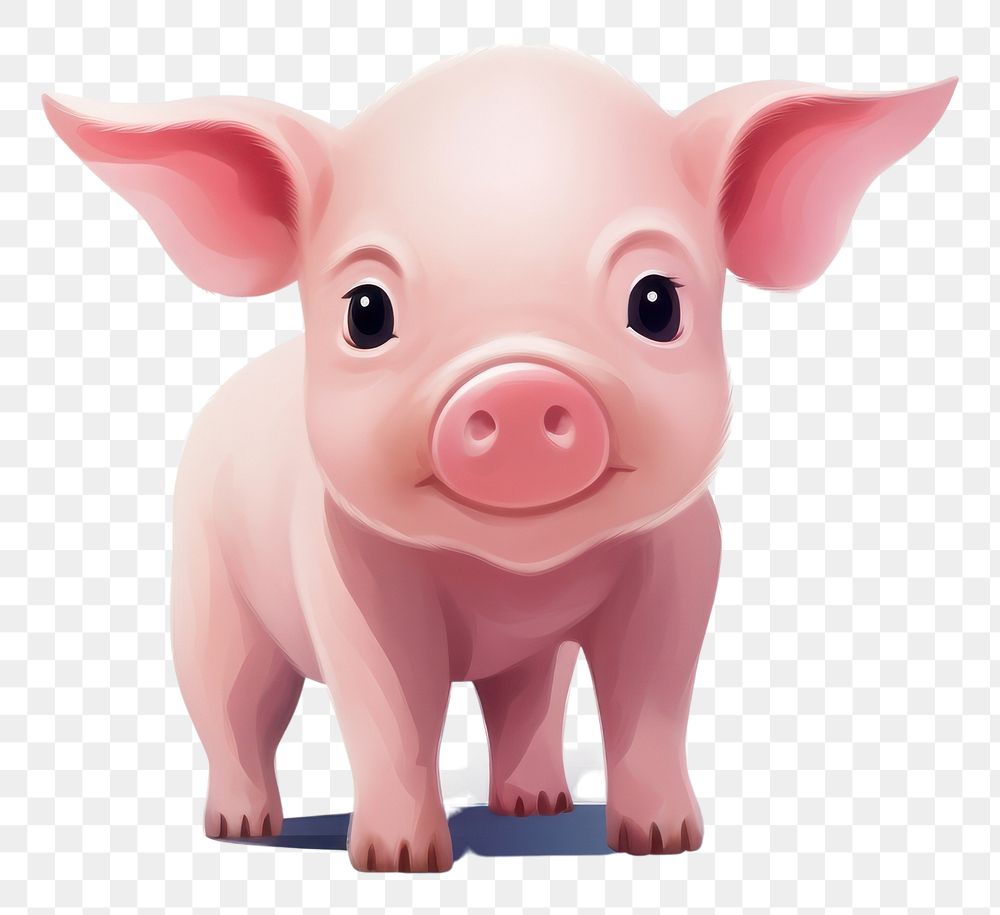 PNG Mammal animal pig investment. AI generated Image by rawpixel.