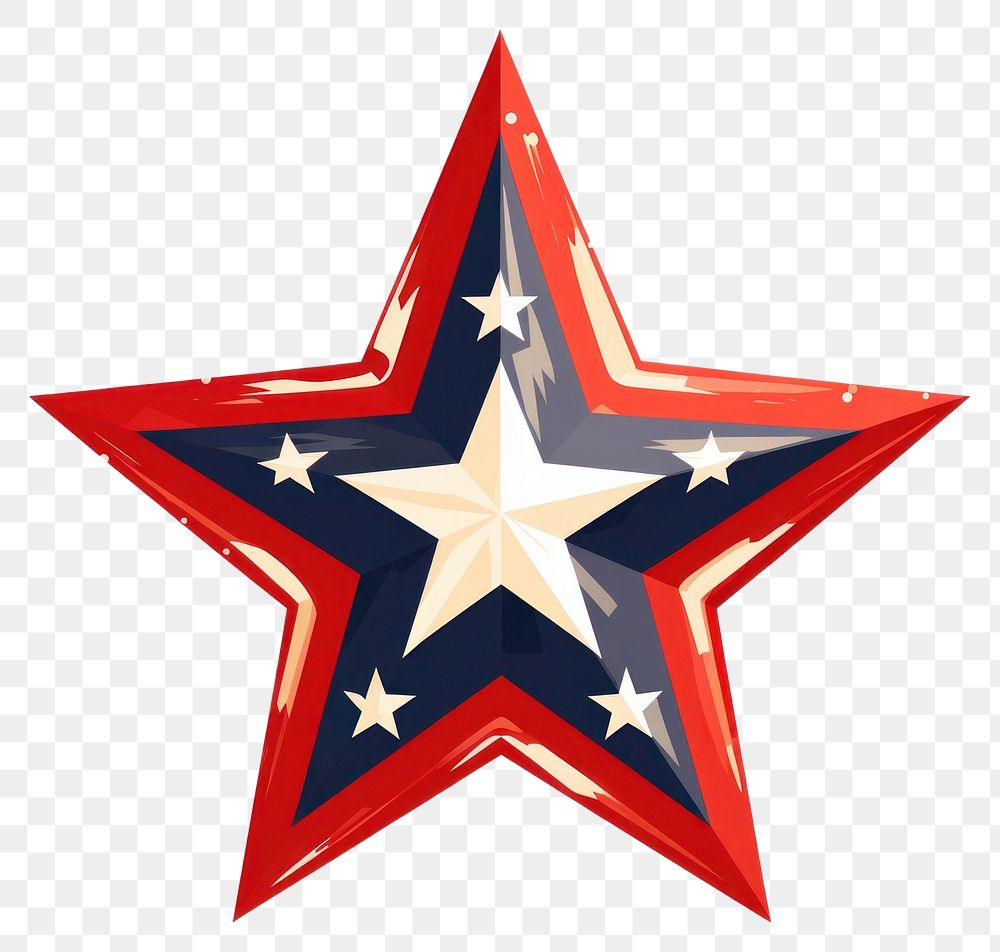 PNG Symbol patriotism insignia starfish. AI generated Image by rawpixel.