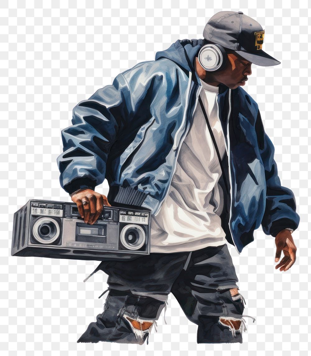 PNG Boombox adult man electronics. AI generated Image by rawpixel.
