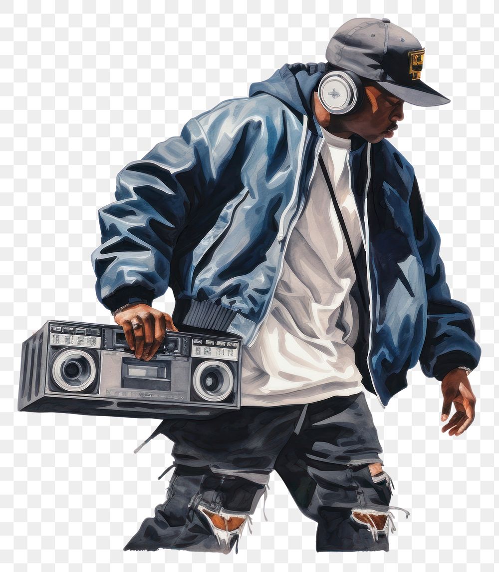 PNG Boombox adult man electronics. 