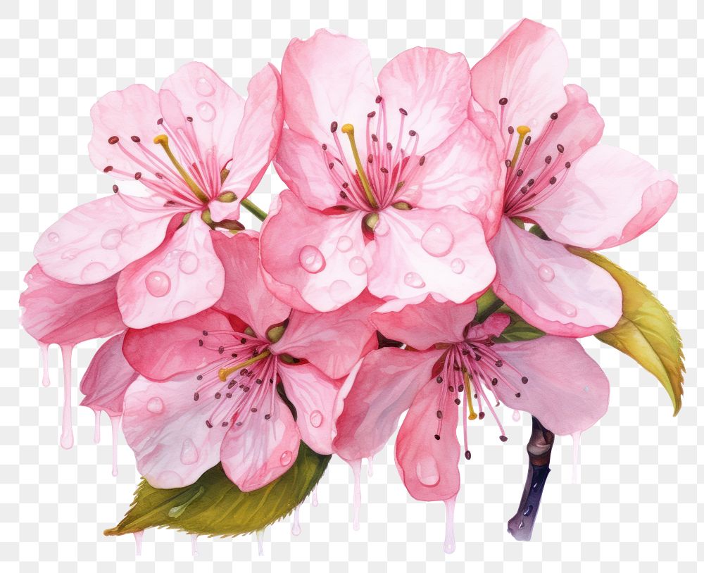 PNG Blossom flower petal plant transparent background