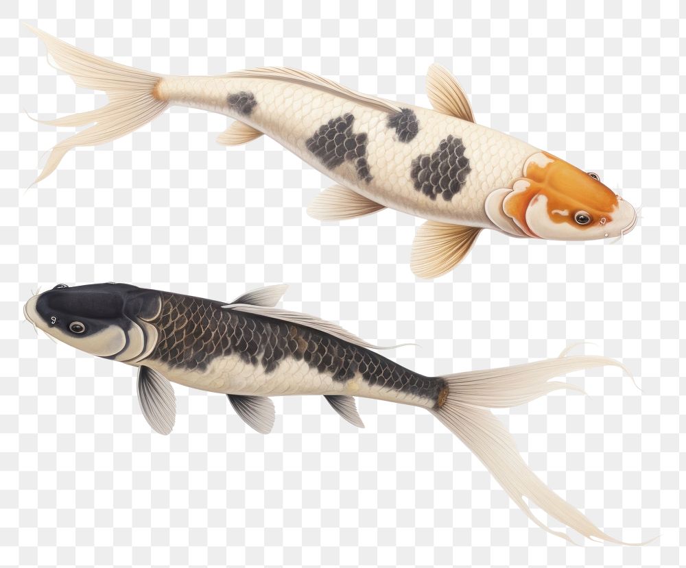 PNG Animal fish koi underwater. AI generated Image by rawpixel.