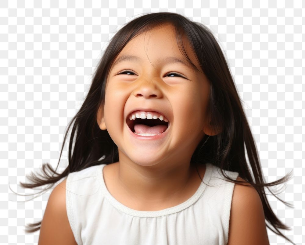 PNG Laughing child baby girl. AI generated Image by rawpixel.
